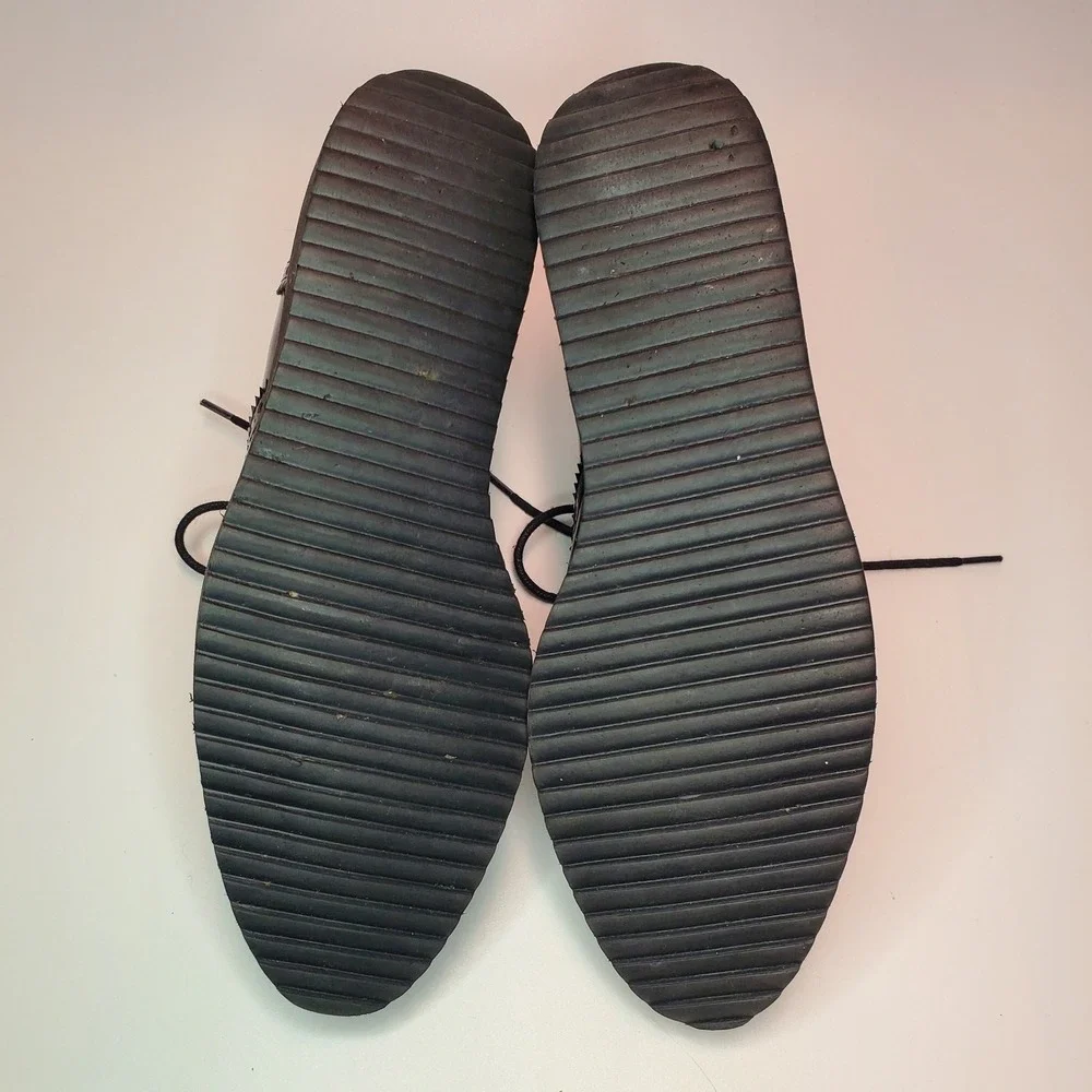 Steven by Steve Madden Steffan Black Patent Wingtip Oxford Platform Shoes‎ 8.5M